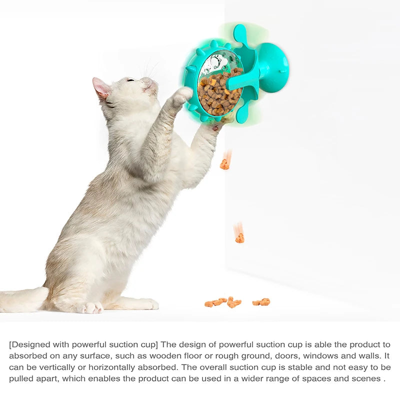 Engaging Interactive Feeding Wheel Toy for Dogs and Cats - Fun and Functional Pet Training Ball