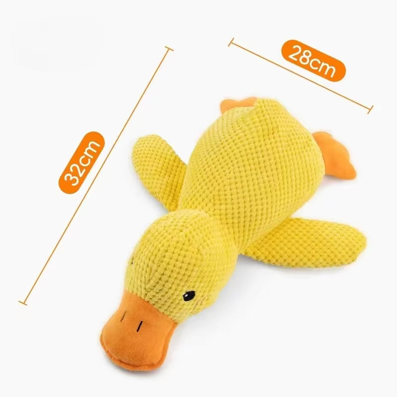 Delight Your Pup with Our Plush Duck Chew Toy - Calming, Squeaky, and Perfect for Teeth Cleaning!