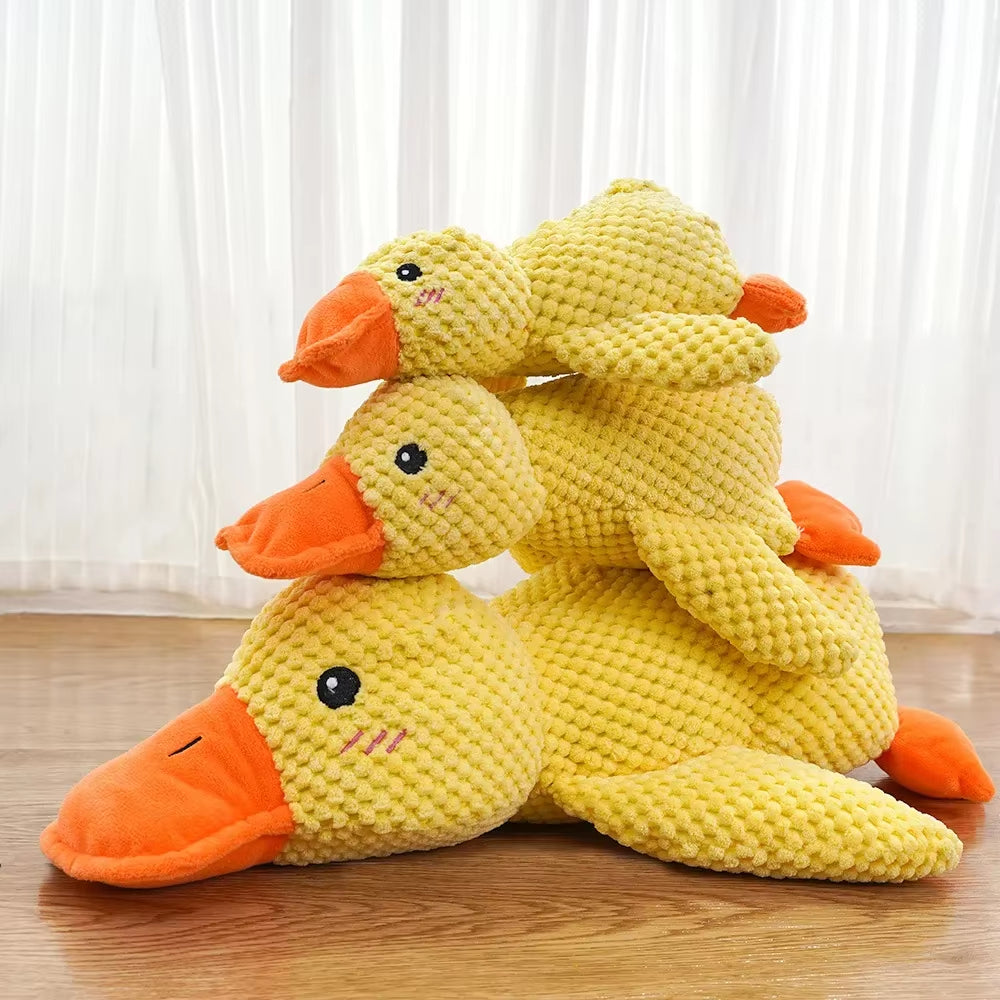 Delight Your Pup with Our Plush Duck Chew Toy - Calming, Squeaky, and Perfect for Teeth Cleaning!