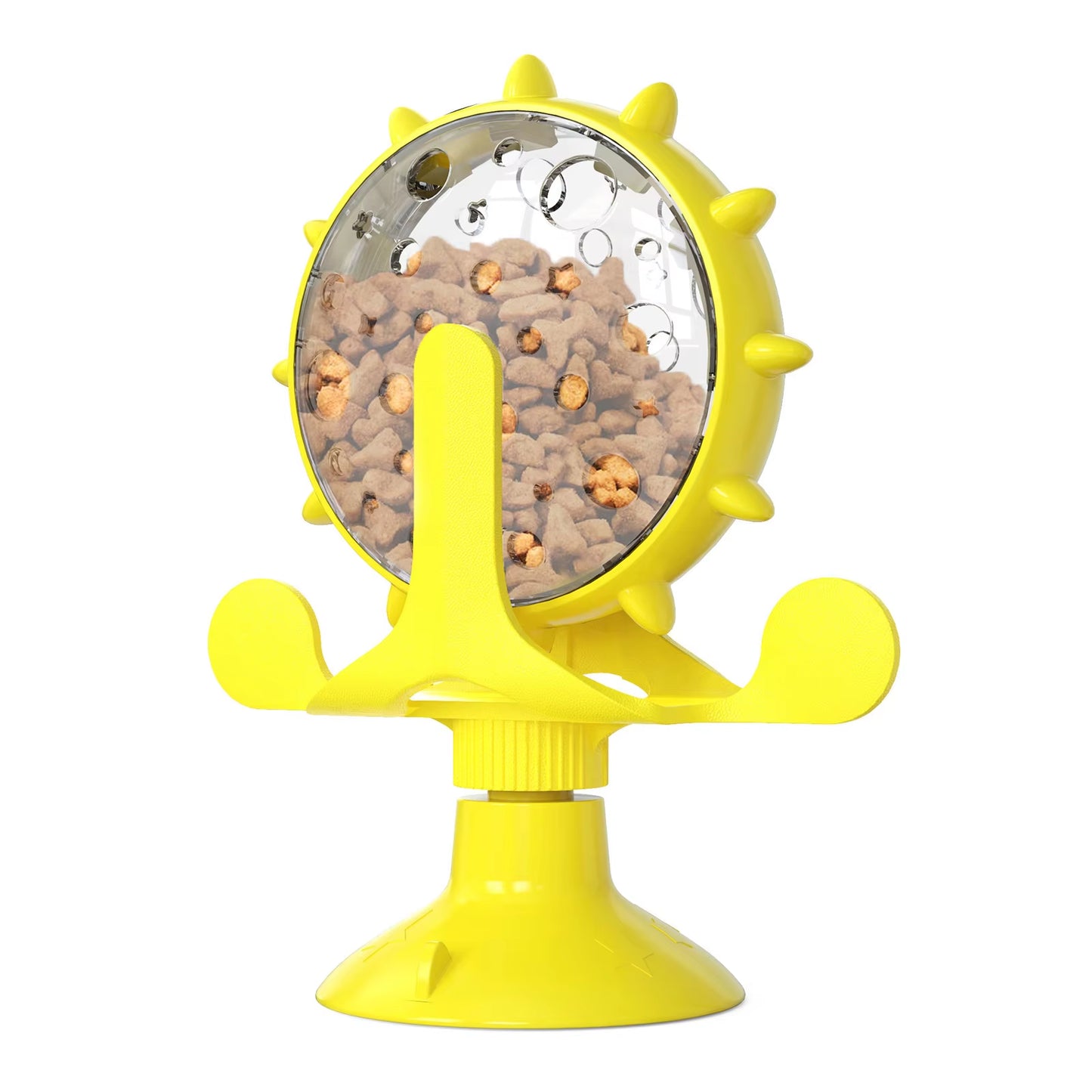 Engaging Interactive Feeding Wheel Toy for Dogs and Cats - Fun and Functional Pet Training Ball