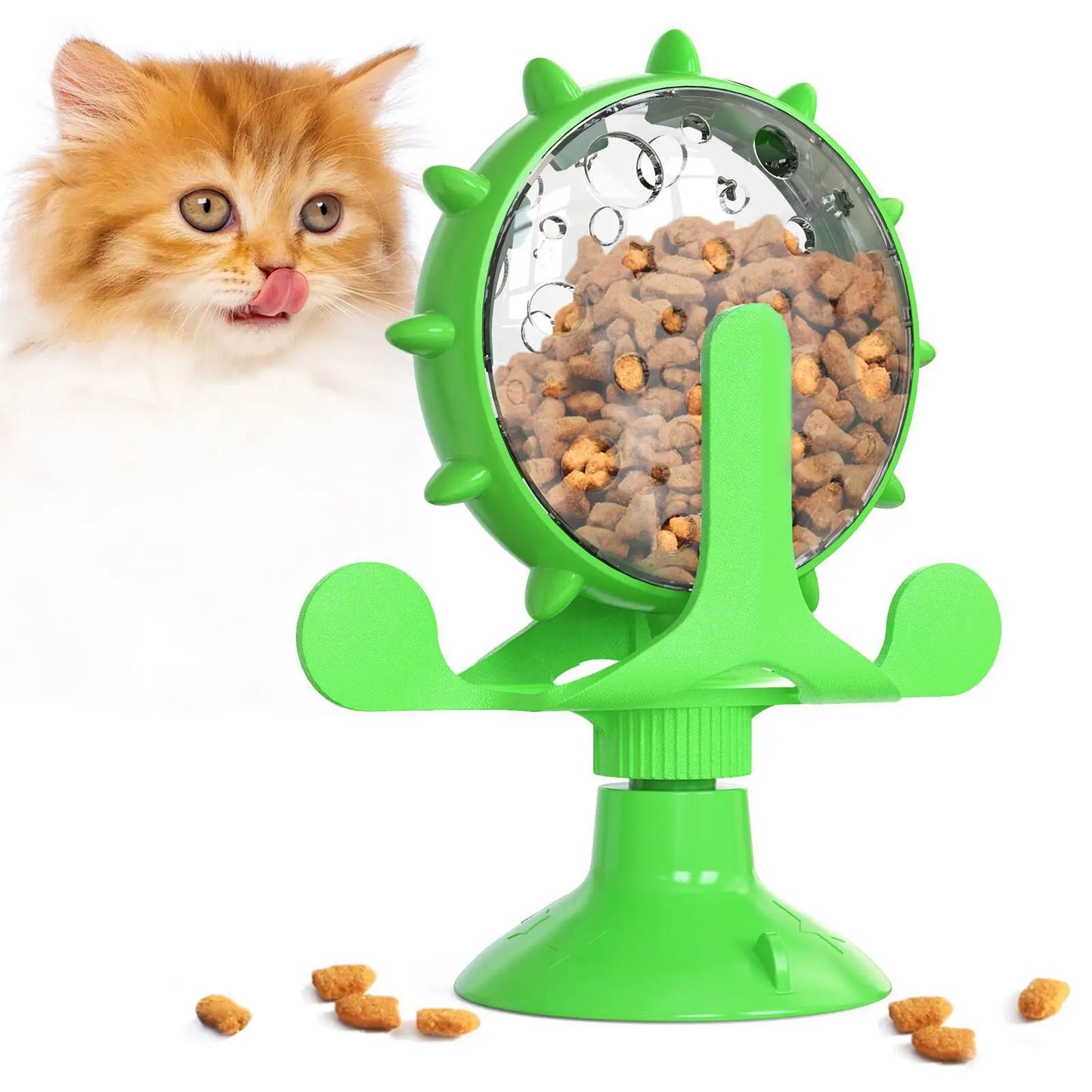 Engaging Interactive Feeding Wheel Toy for Dogs and Cats - Fun and Functional Pet Training Ball