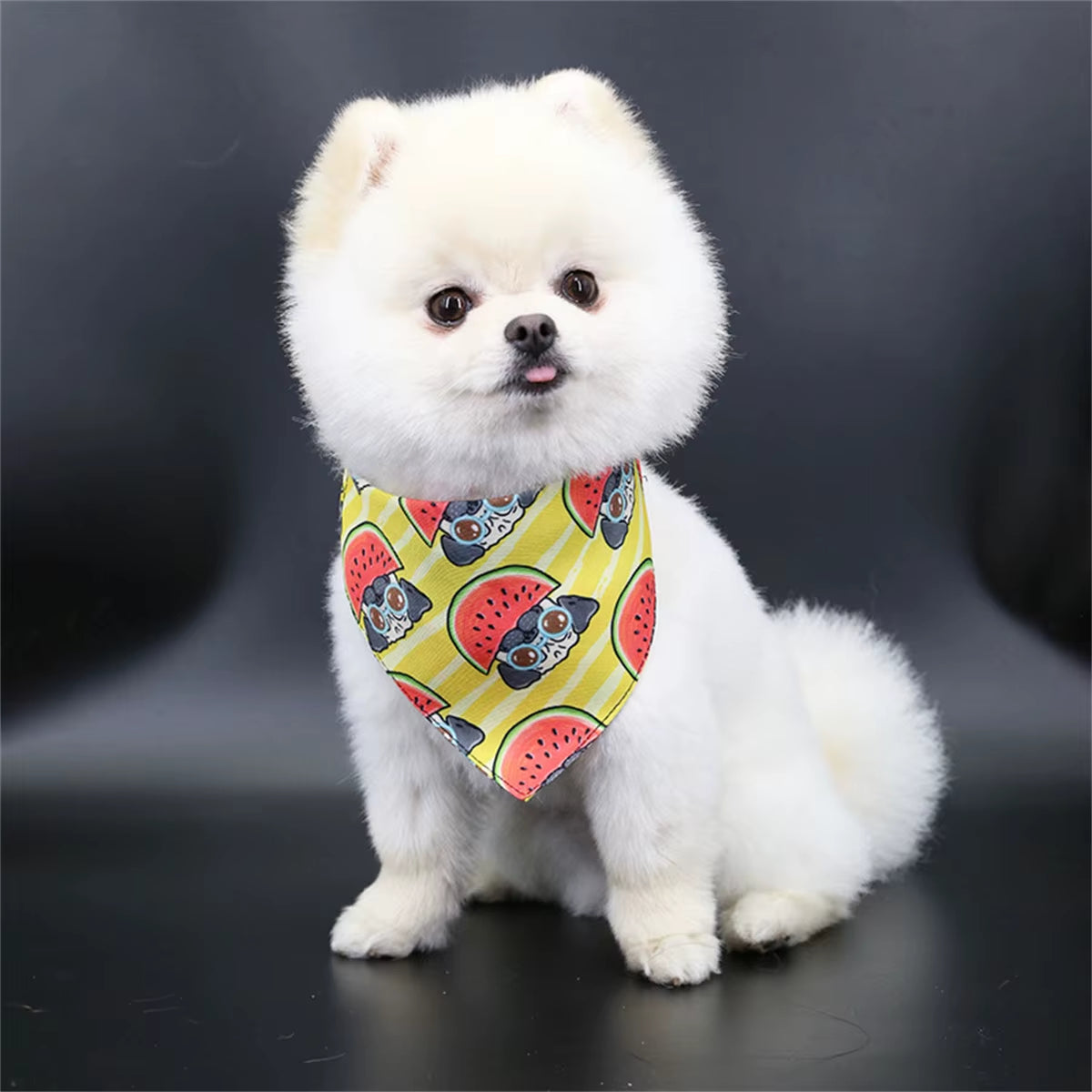 Adorable Cartoon Bear Dog Scarf - Perfect for Small Dogs and Cats! Keep Your Pet Stylish and Clean!