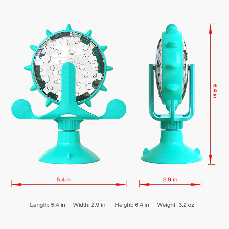 Engaging Interactive Feeding Wheel Toy for Dogs and Cats - Fun and Functional Pet Training Ball