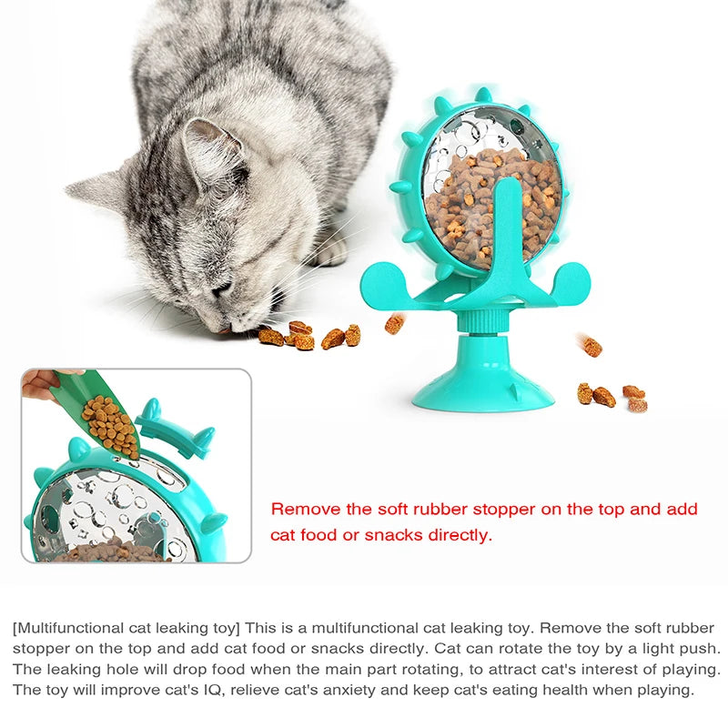 Engaging Interactive Feeding Wheel Toy for Dogs and Cats - Fun and Functional Pet Training Ball