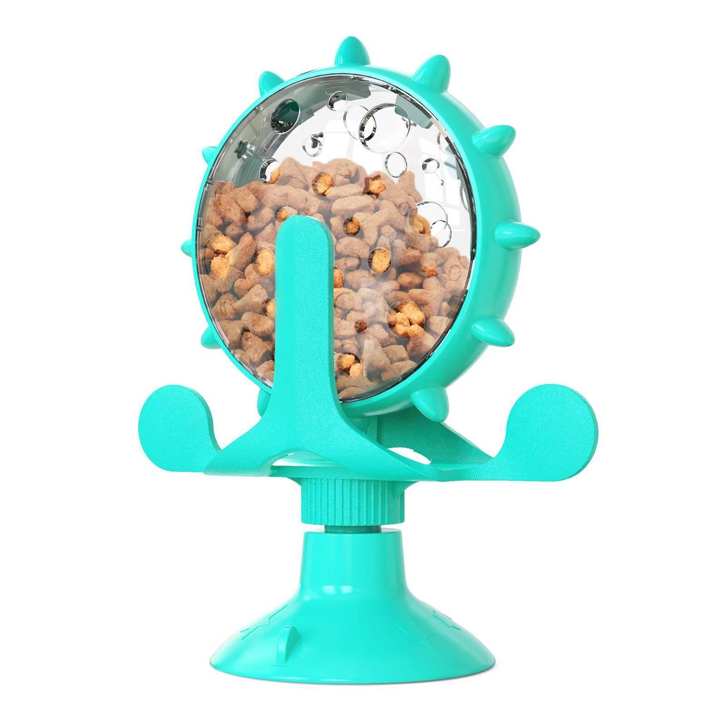 Engaging Interactive Feeding Wheel Toy for Dogs and Cats - Fun and Functional Pet Training Ball