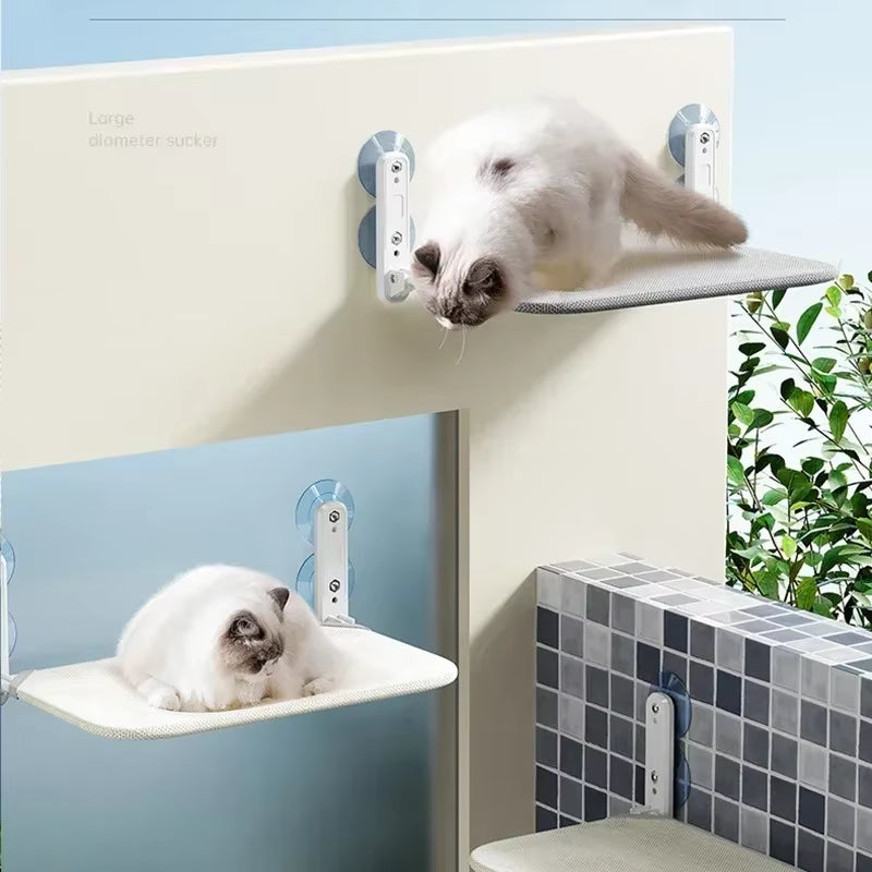 Cozy Up Your Cat with Our Foldable Breathable Window Hammock Bed - Perfect for Cats Up to 10KG!