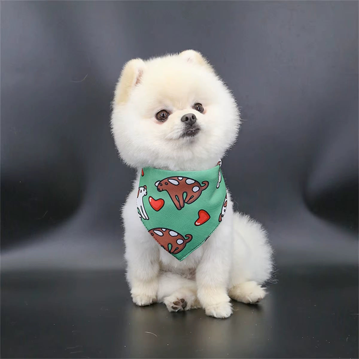 Adorable Cartoon Bear Dog Scarf - Perfect for Small Dogs and Cats! Keep Your Pet Stylish and Clean!