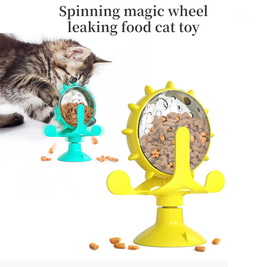 Engaging Interactive Feeding Wheel Toy for Dogs and Cats - Fun and Functional Pet Training Ball