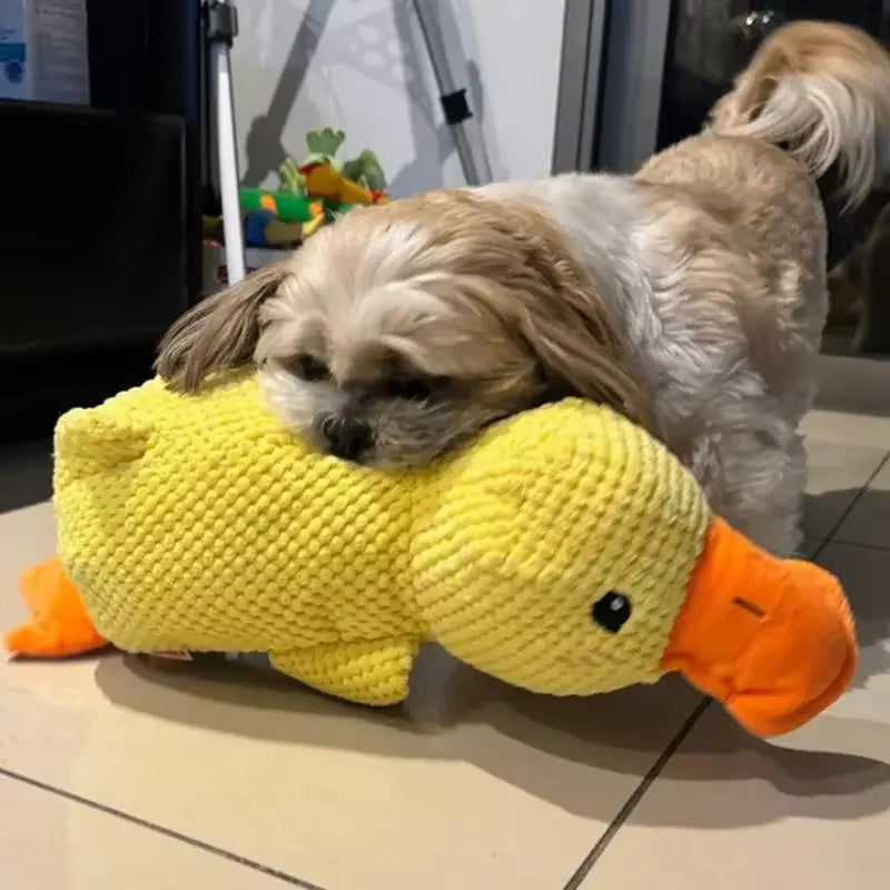 Delight Your Pup with Our Plush Duck Chew Toy - Calming, Squeaky, and Perfect for Teeth Cleaning!