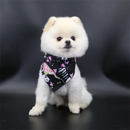 Adorable Cartoon Bear Dog Scarf - Perfect for Small Dogs and Cats! Keep Your Pet Stylish and Clean!