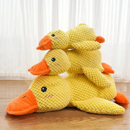 Delight Your Pup with Our Plush Duck Chew Toy - Calming, Squeaky, and Perfect for Teeth Cleaning!