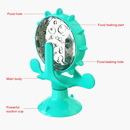 Engaging Interactive Feeding Wheel Toy for Dogs and Cats - Fun and Functional Pet Training Ball