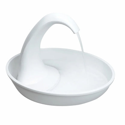 Automatic Swan-Shaped Pet Water Dispenser - Elegant Fountain for Cats and Small Dogs with Adjustable Flow and Easy Maintenance